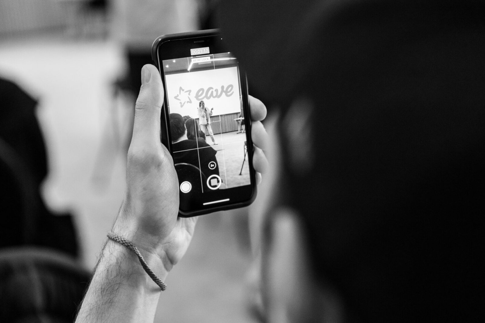 Man holding a mobile phone in his hand